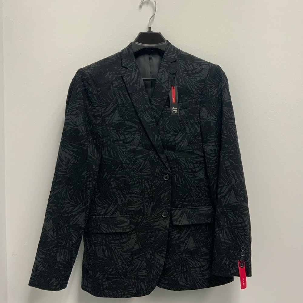 J FERRAR. SLIM FIT patterned coat.